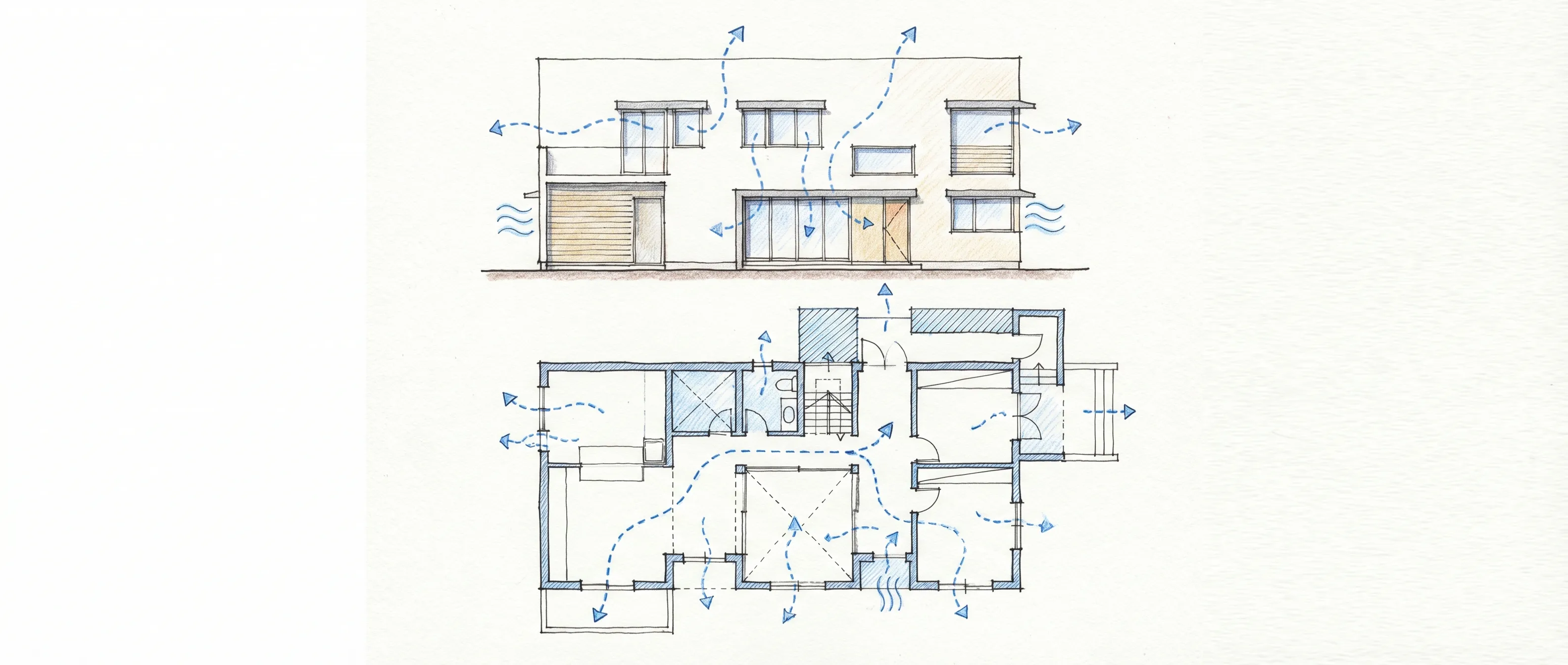 Analyse van een bouwtekening voor het bepalen van de kosten ventilatieberekening voor nieuwbouw en renovatie