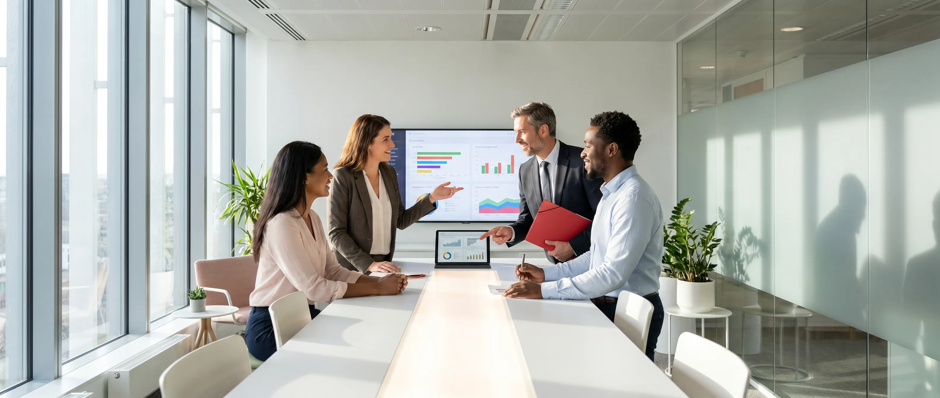 Team analyseert data voor a b testing product listings om een winnende hypothese te vormen
