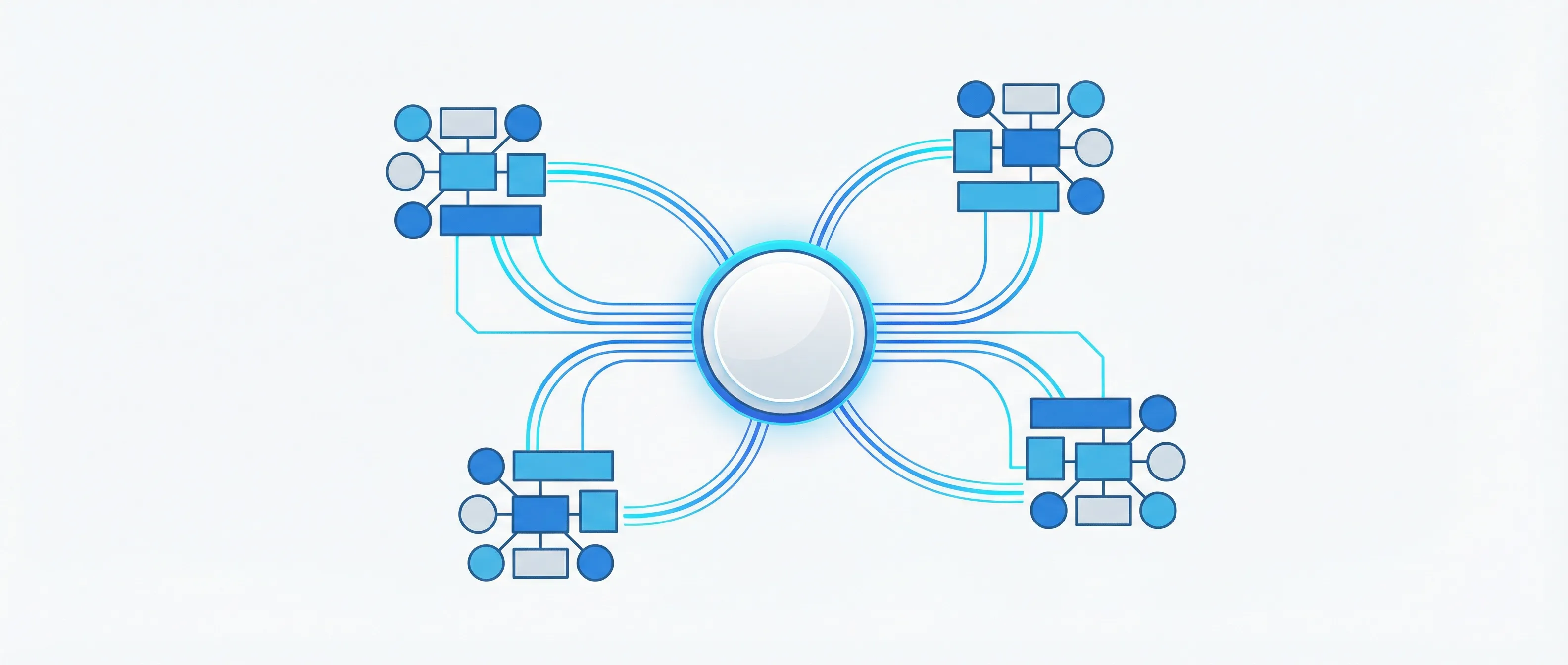 Strategische interne linkstructuur tussen een centrale pillar page en relevante content clusters voor meer autoriteit