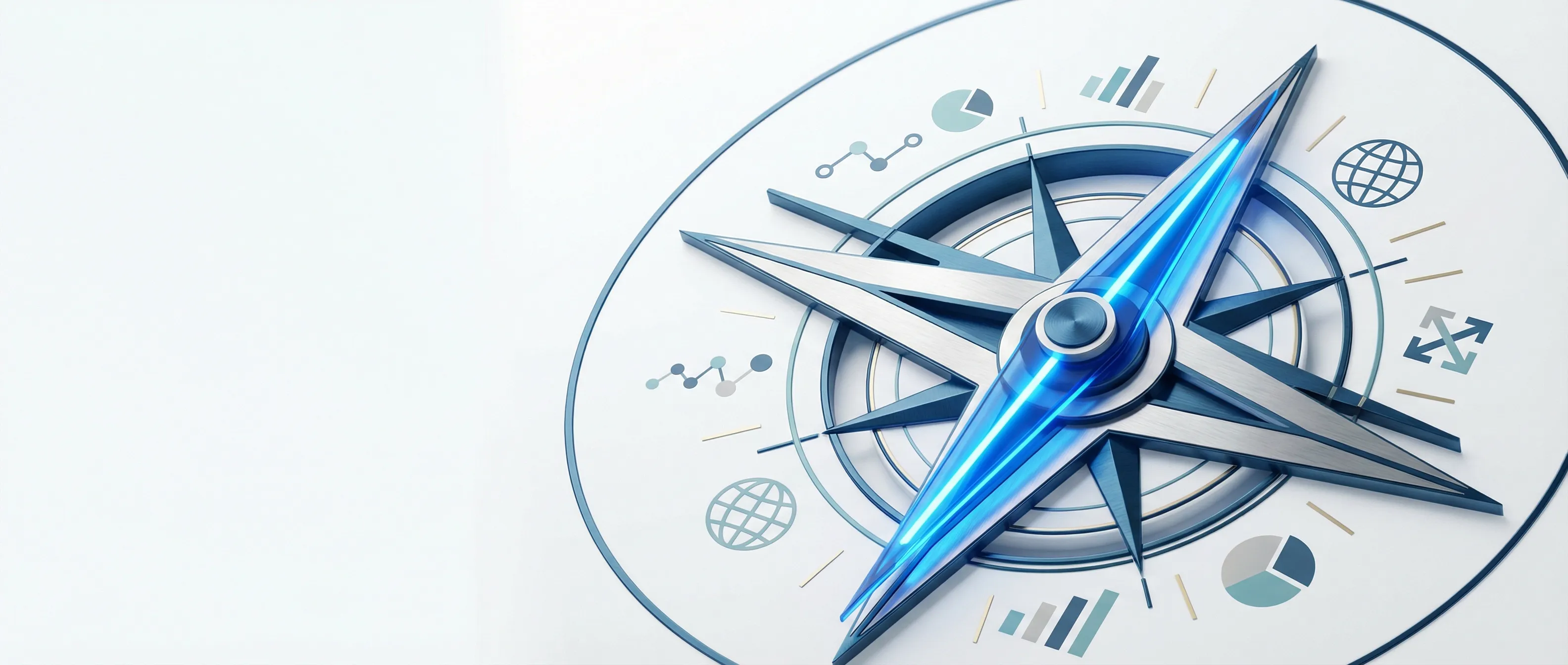 Strategisch kompas dat de richting bepaalt tijdens een SEO-intake proces voor maximale vindbaarheid