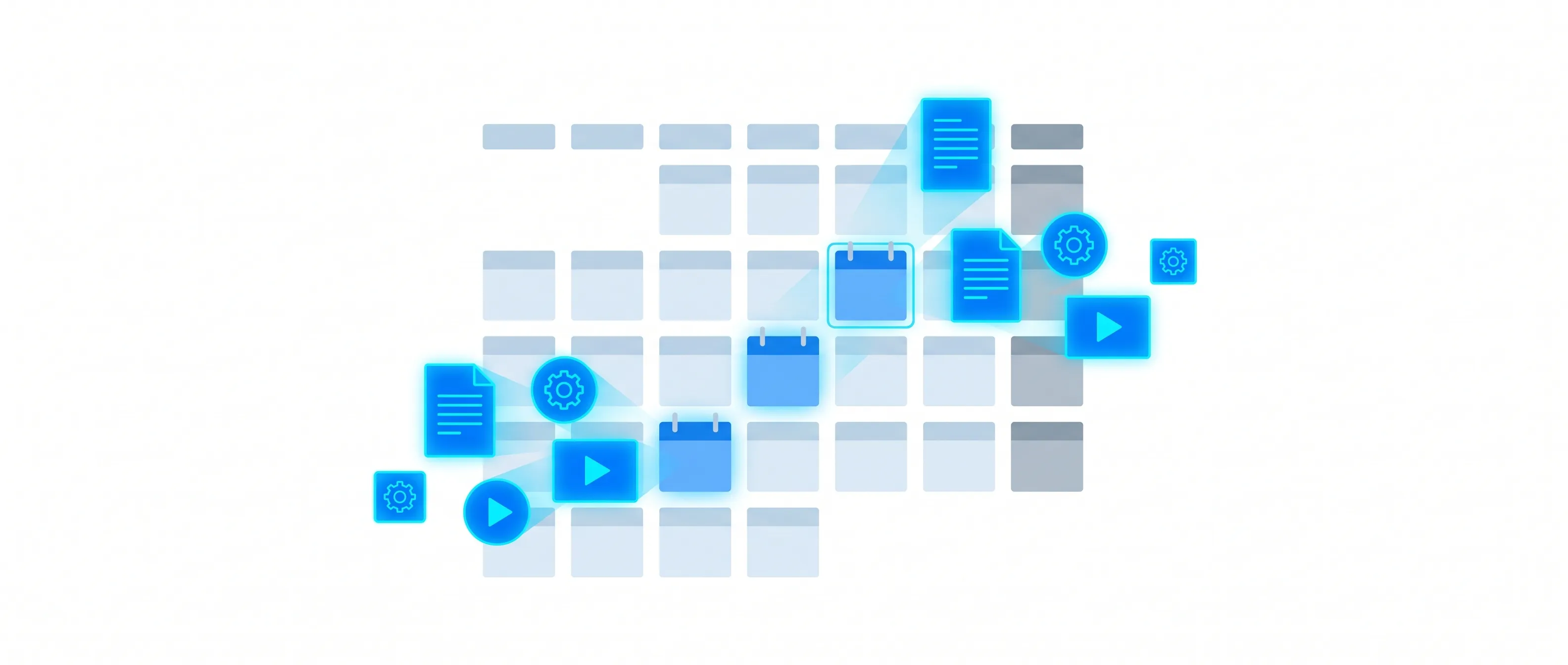 Strategische contentplanning voor groei Gestructureerde contentkalender die de schaalbaarheid van blogs uitbesteden voor organische groei visualiseert