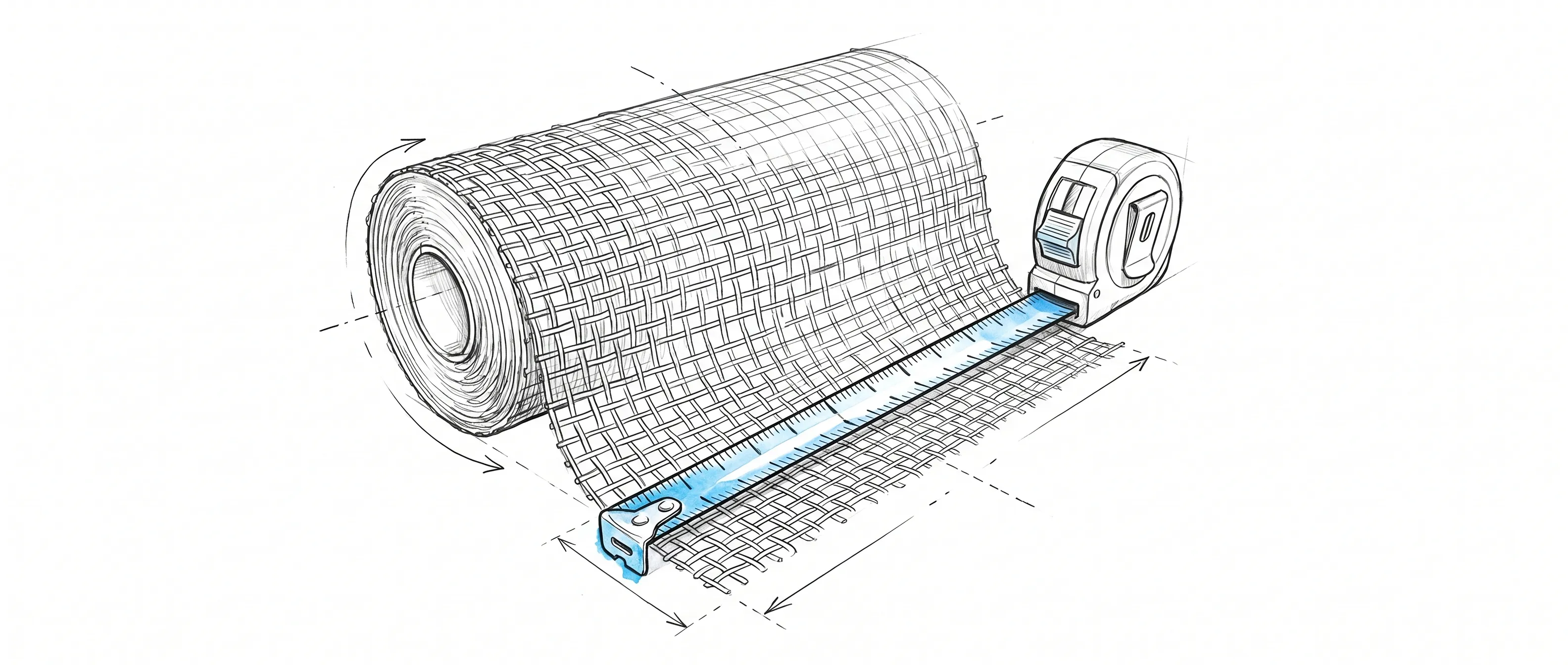 Maximaal financieel voordeel en minimaal snijverlies met horrengaas op een volle rol